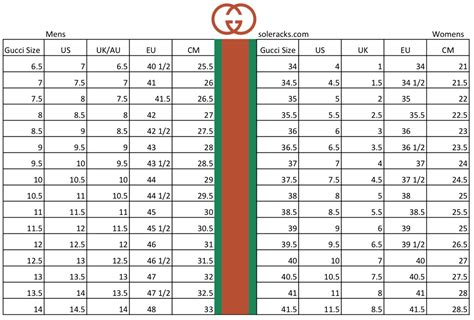 gucci loafers size chart